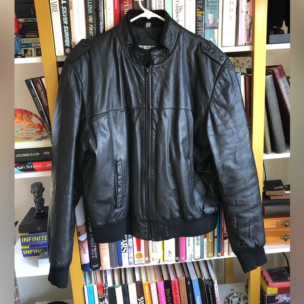 Vintage Black Leather Jacket